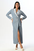 Lacy Edges Maternity Robe - N24602