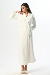 Lace Detailed Maternity Robe - 24610