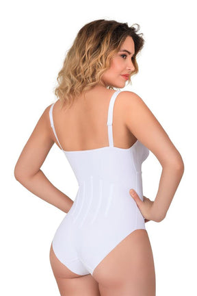 Back-Supported Body Corset Nursing Tank Top White - 2944