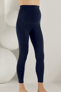 Cotton Mel Bee Maternity Leggings Navy Blue - 3041