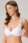 Contour Cup Cotton Nursing Bra Everyday Premium Look White - 3632