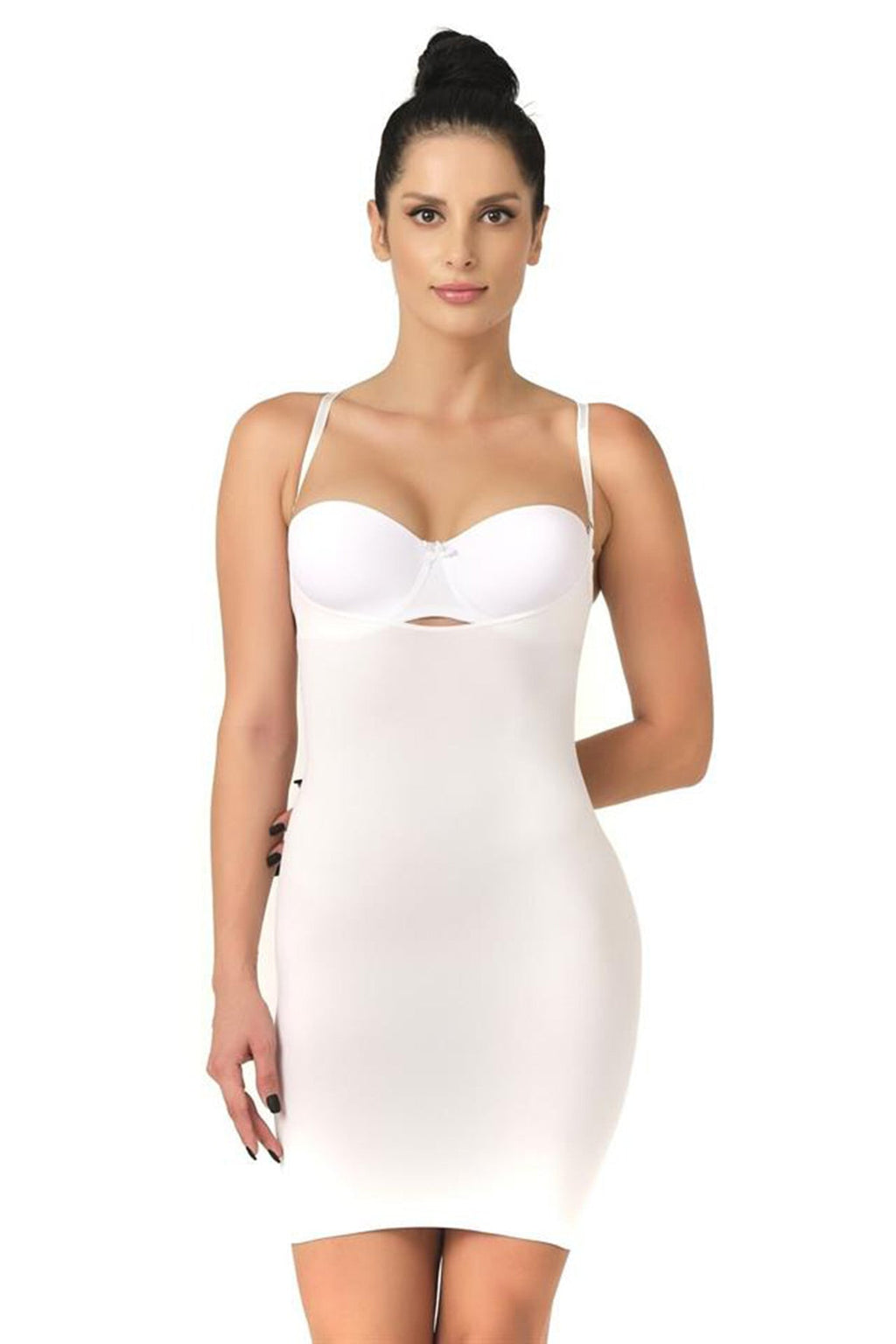 Seamless Postpartum Corset Dress White - 5060