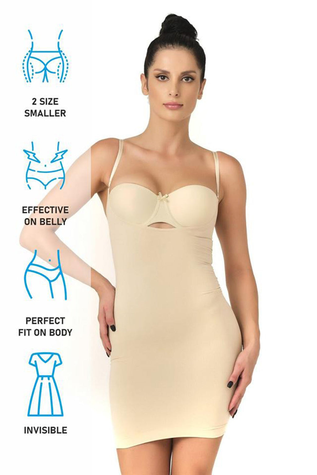 Seamless Postpartum Corset Dress Skin - 5060
