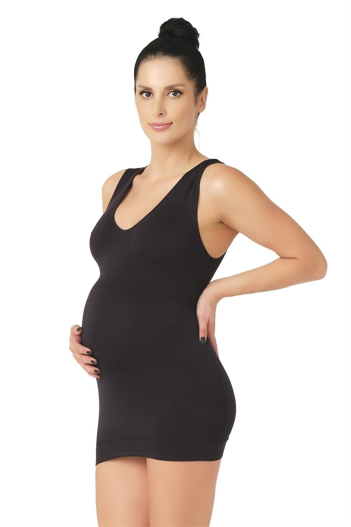 Seamless Shaping & Stretchy Bump-Friendly Maternity Tank Top Everyday Layering Essential - 5200