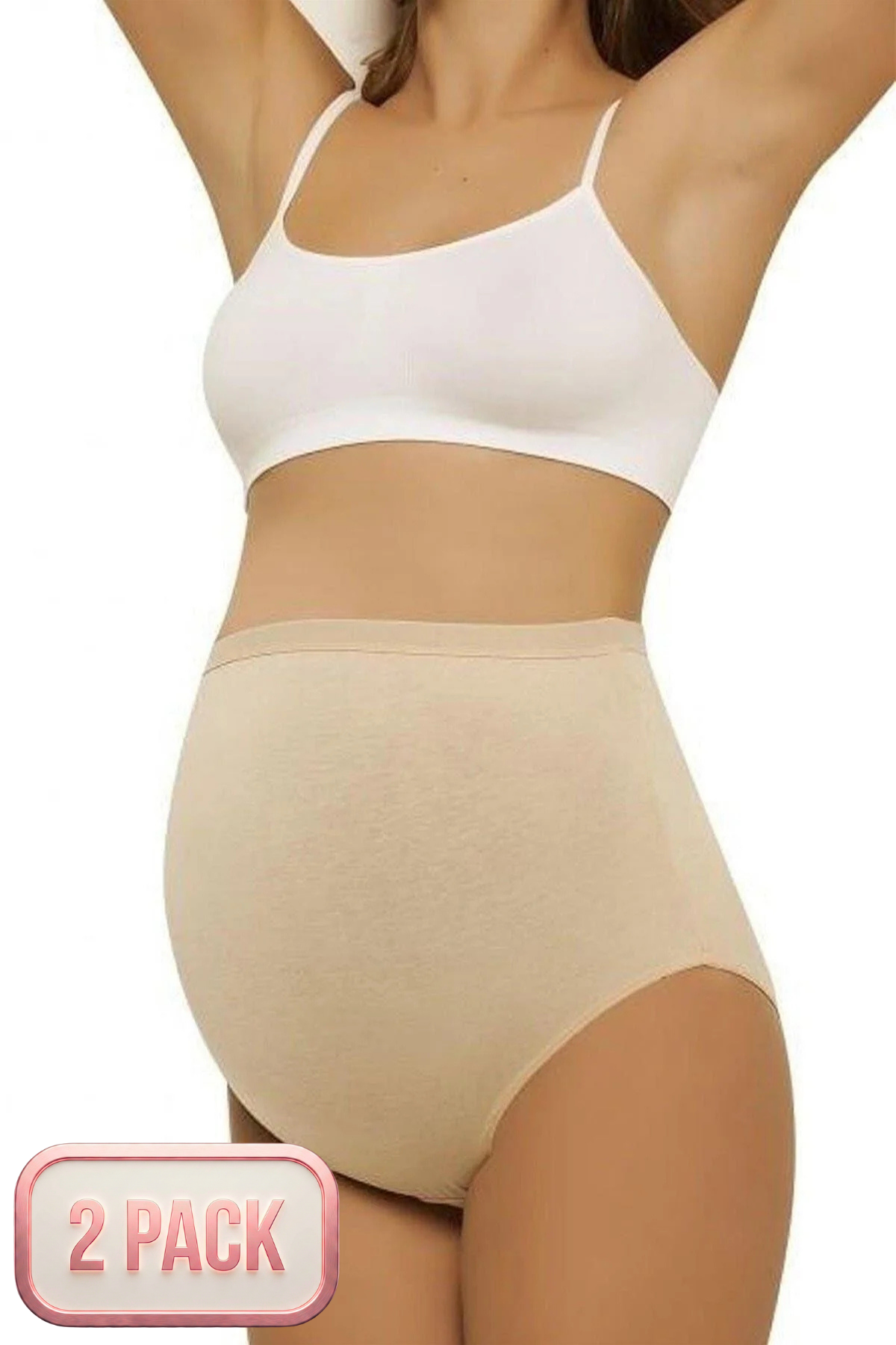 2-Pack Soft Slip Maternity Panties Skin - 5210