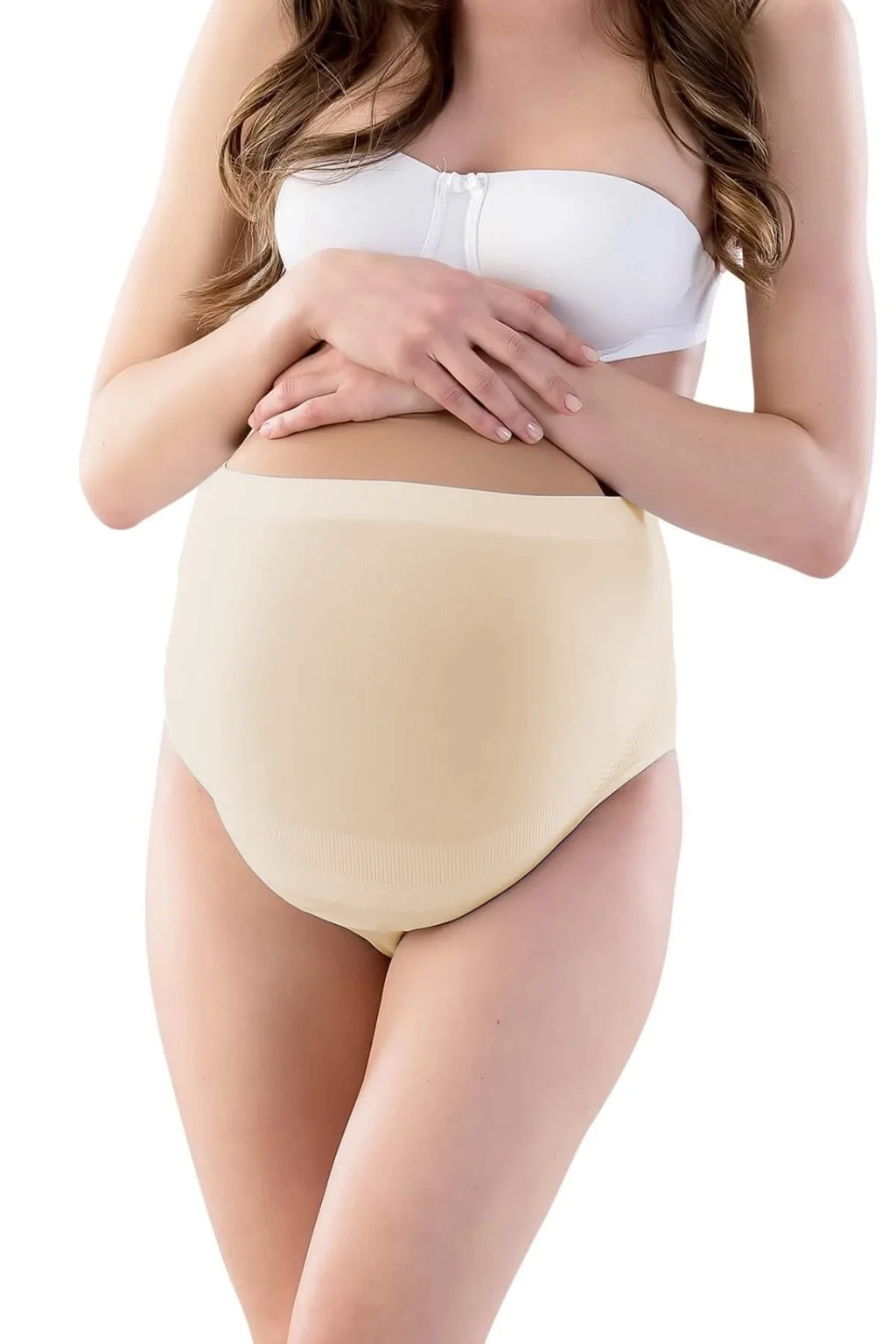 3-Pack Seamless Shaping Maternity Panties & Briefs Wire-Free Belly Support - 5210