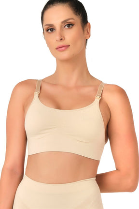 Seamless Front-Closure Nursing Bra Skin - 5320