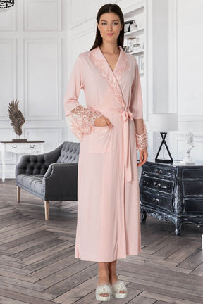 Lace Collar 4 Piece Maternity-Nursing Set Powder - 5355
