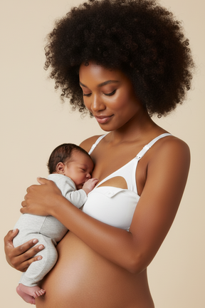 Cotton Nursing Bra Ecru - 6010