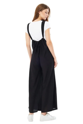 Seasonal Knit Maternity-Nursing Jumpsuit Black - TT6120