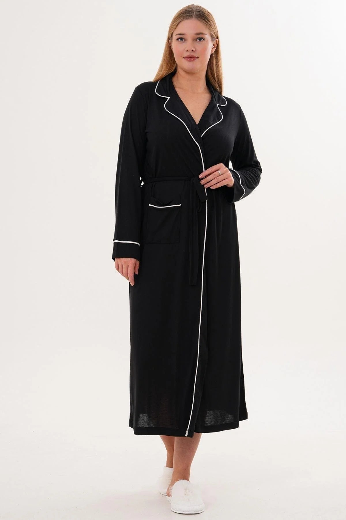 Bias Maternity Robe Black - 6309