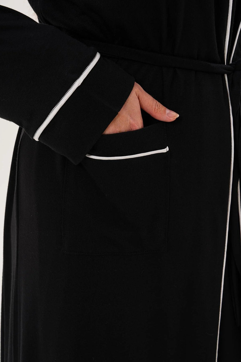 Bias Maternity Robe Black - 6309