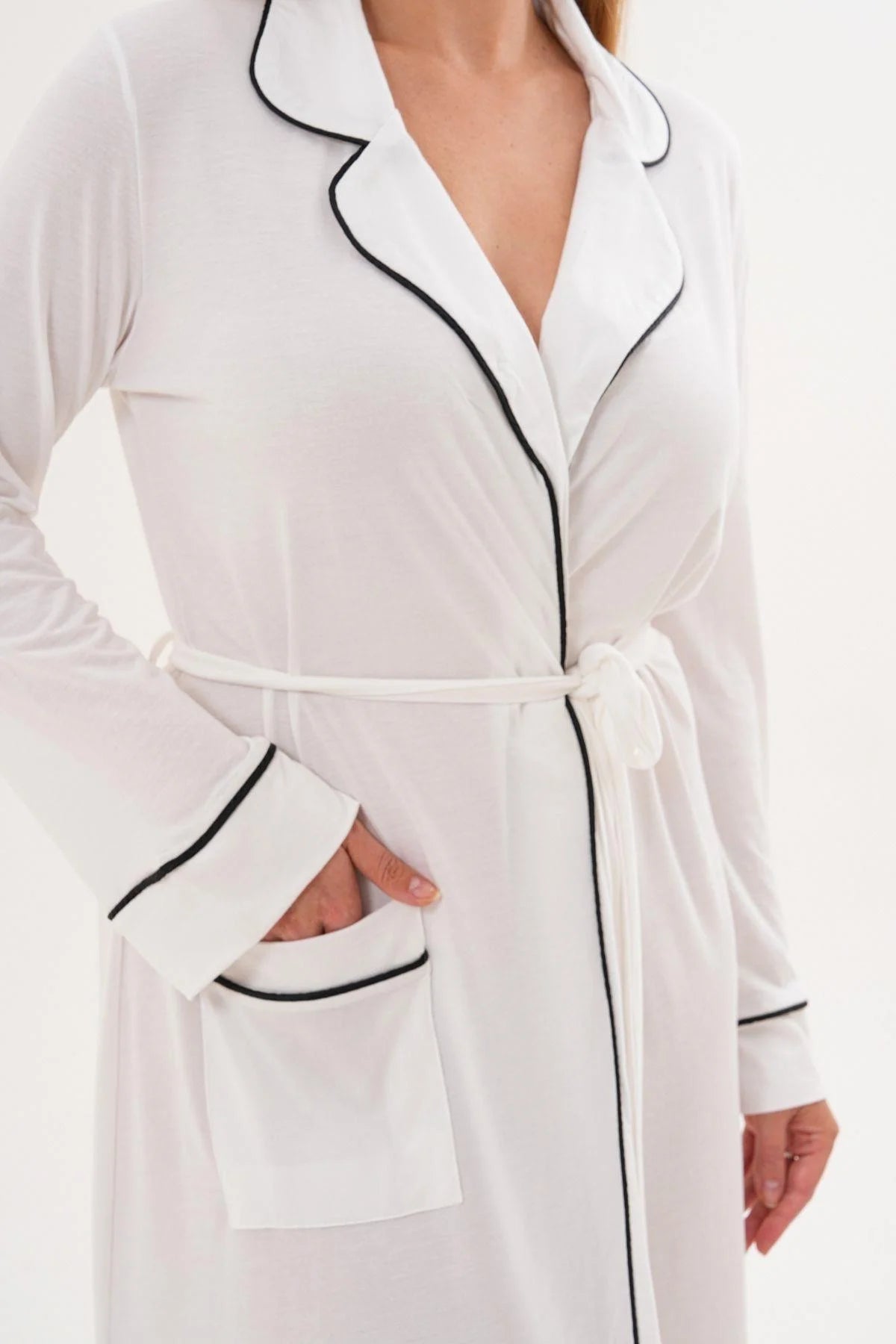 Bias Maternity Robe Ecru - 6309