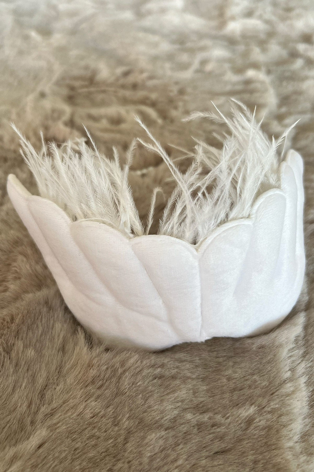 Angel Wing Postpartum And Bridal Crown Ecru - 9107