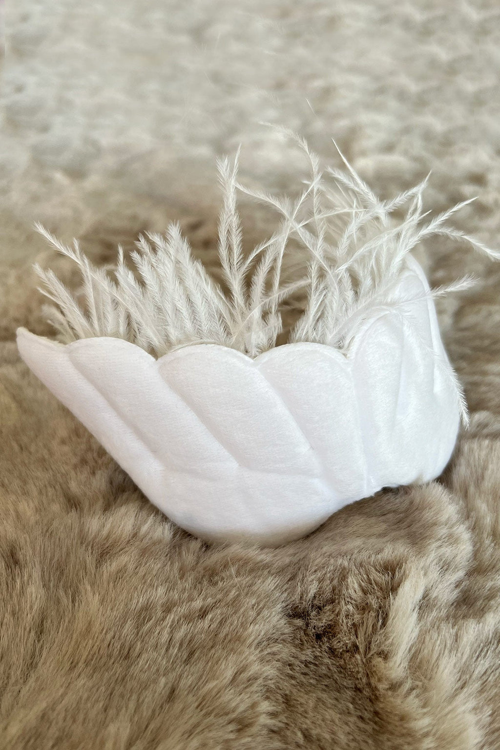 Angel Wing Postpartum And Bridal Crown Ecru - 9107