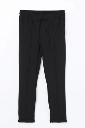 Elastic Waist Maternity Trousers Black - 8305