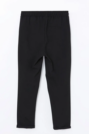 Elastic Waist Maternity Trousers Black - 8305