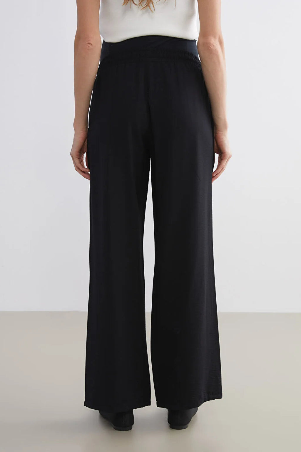 Belly Panel Maternity Trousers Black - 8314