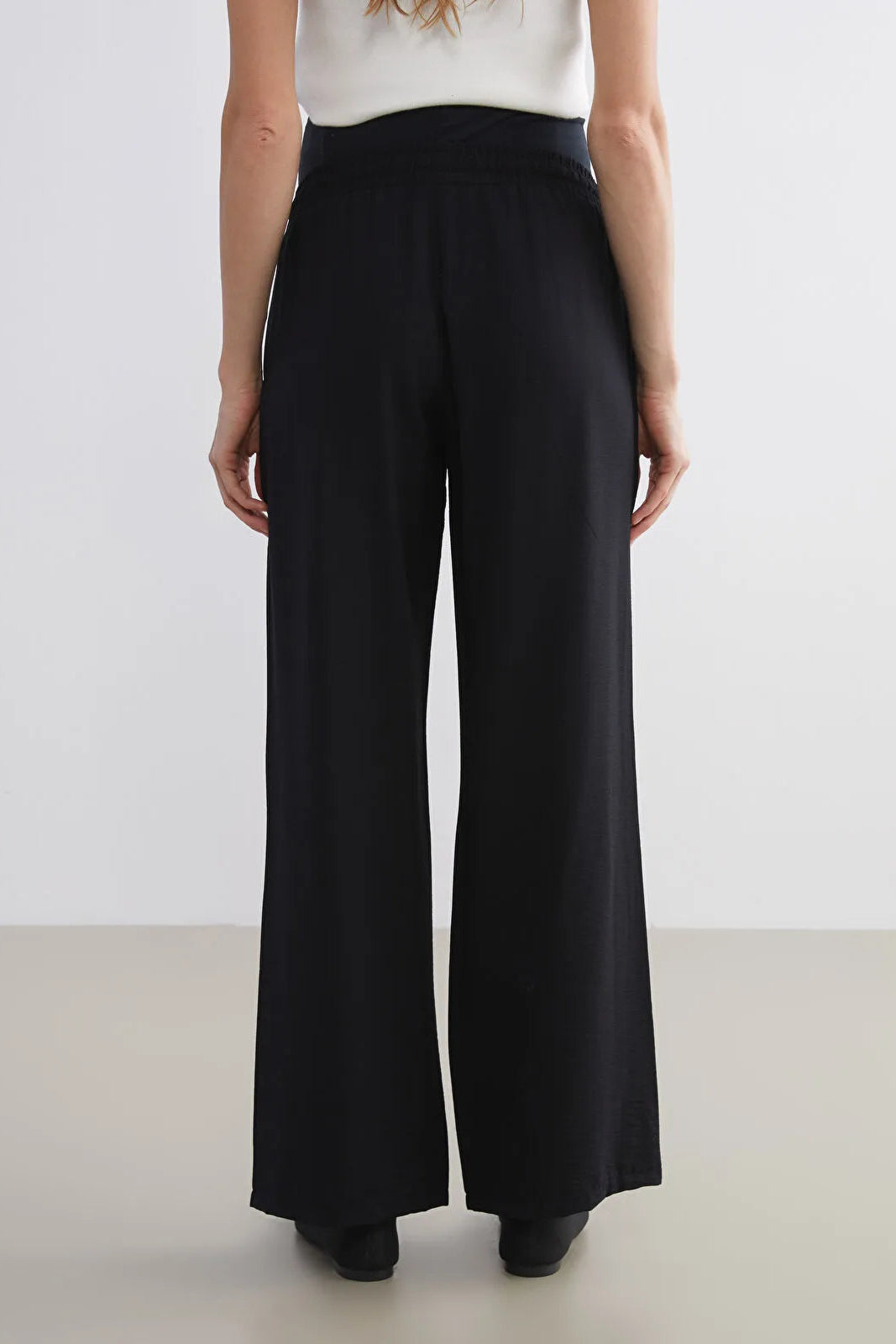 Belly Panel Maternity Trousers Black - 8314