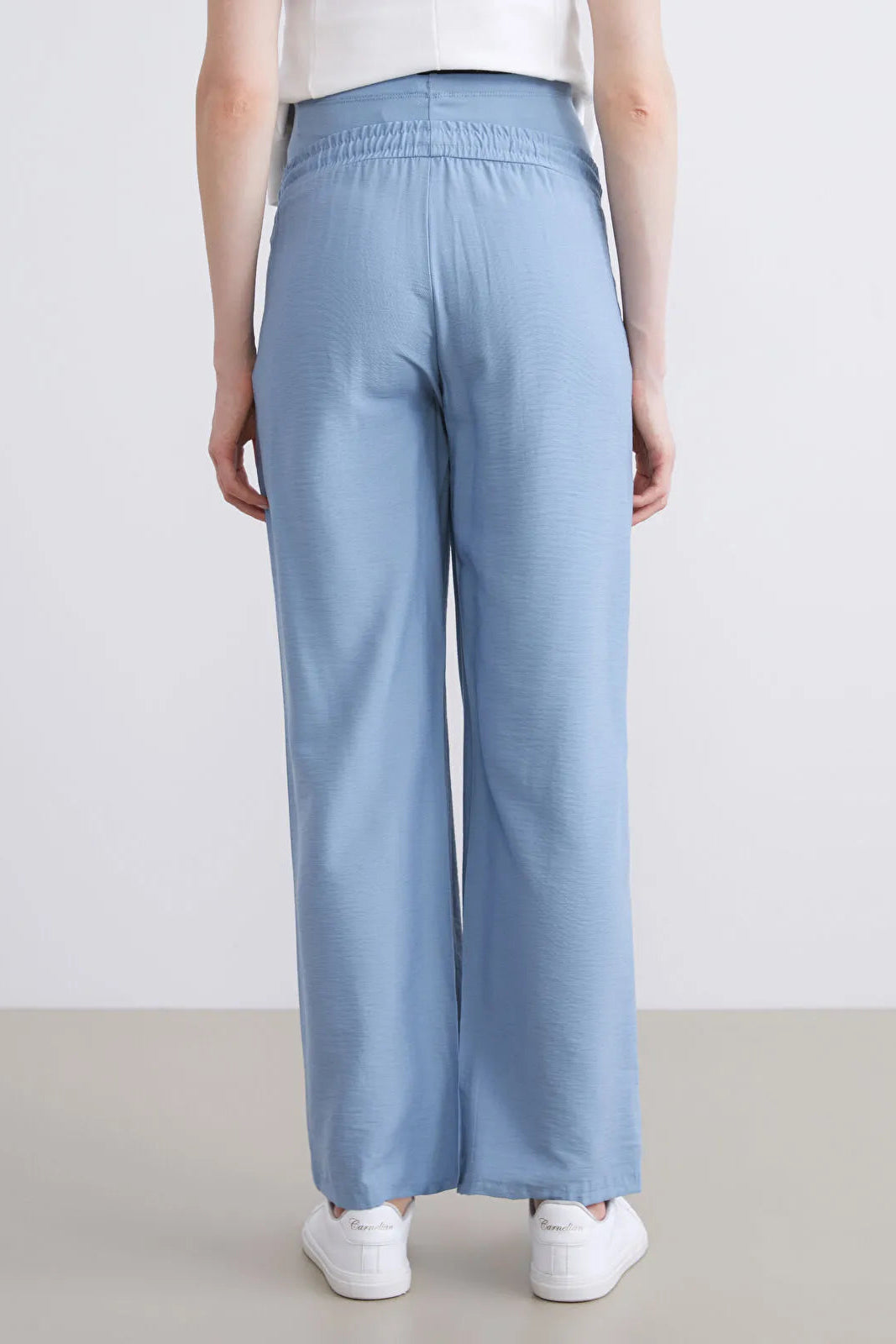 Belly Panel Maternity Trousers Blue - 8314