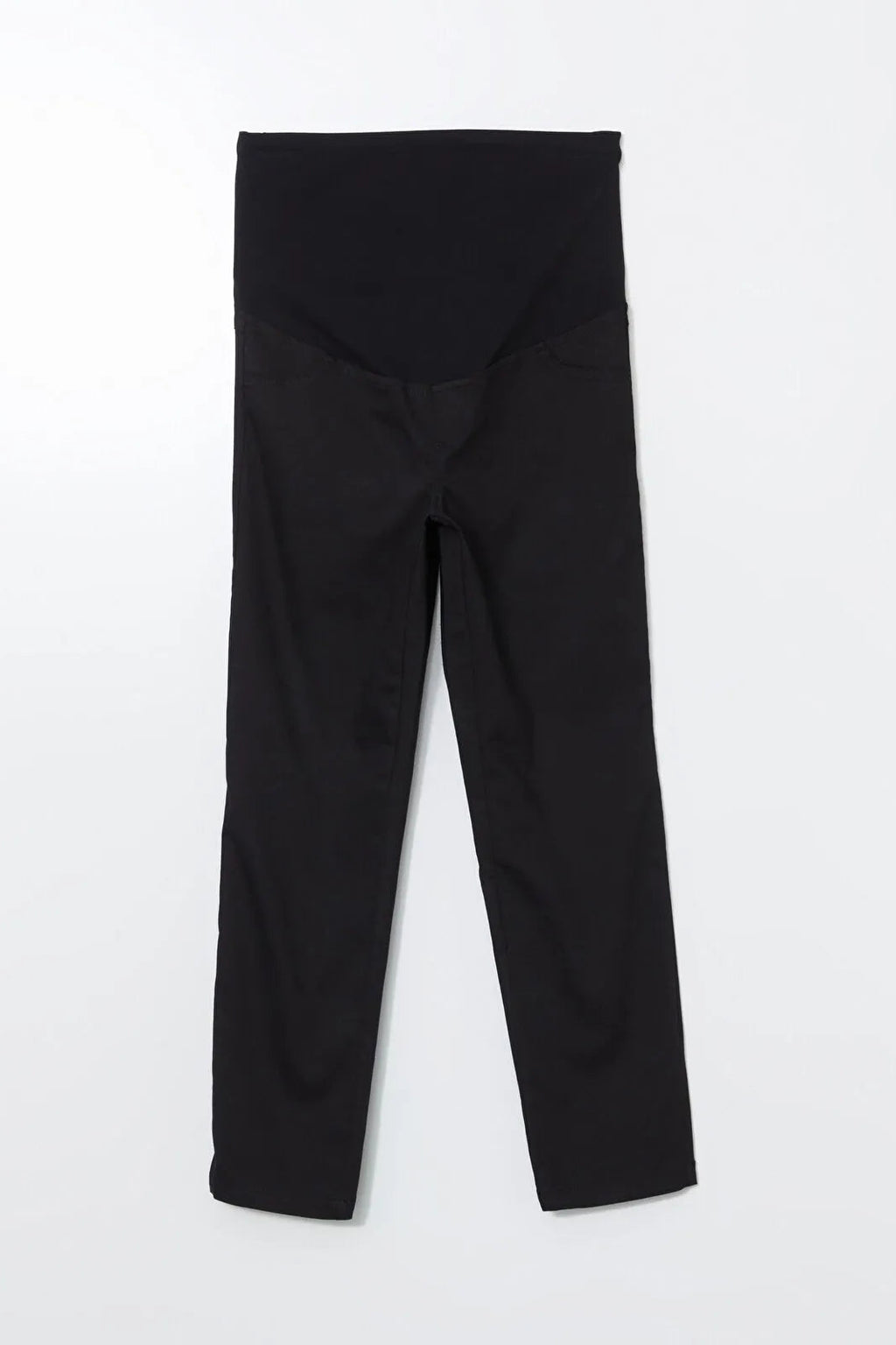 Tapered Belly Panel Maternity Trousers Black - 8371