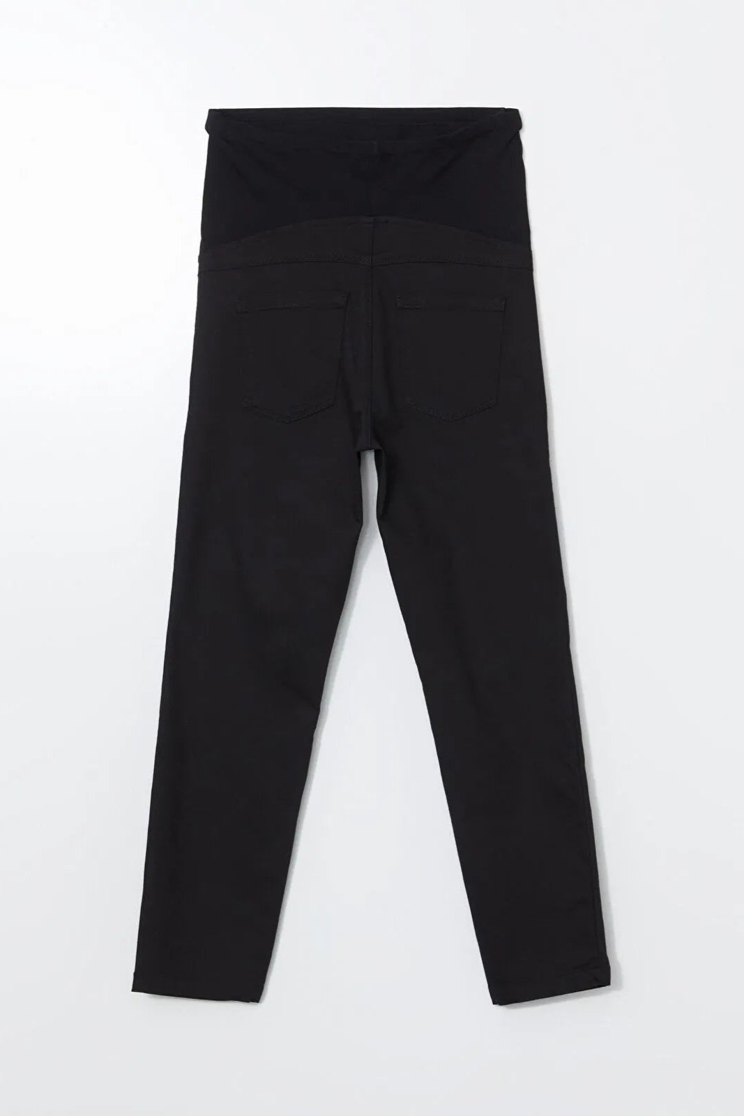 Tapered Belly Panel Maternity Trousers Black - 8371