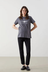 Tapered Belly Panel Maternity Trousers Black - 8371