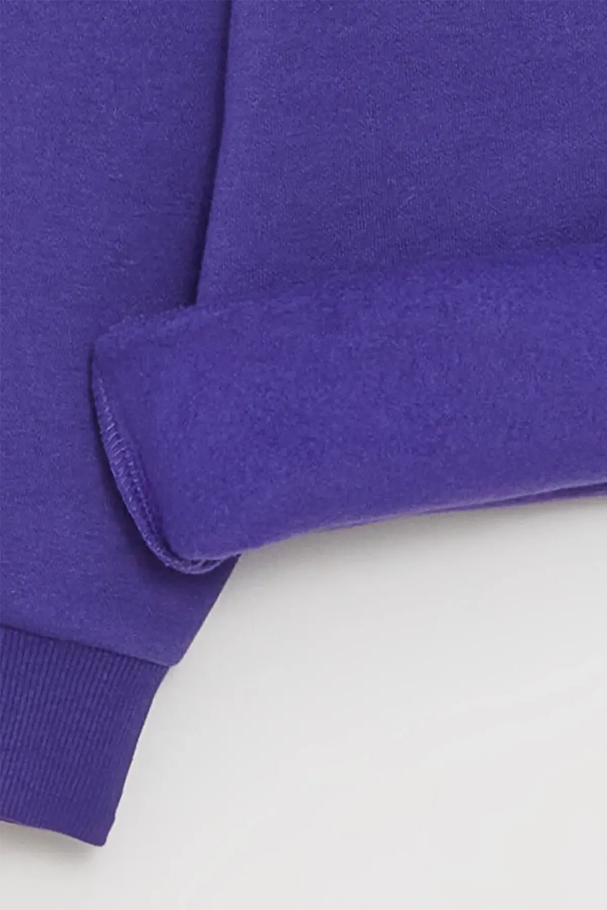 Crew Neck Printed Long Sleeve Maternity Sweatshirt Purple - 8400