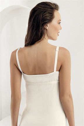 3-Pack Cotton Non-Underwired Nursing Tank Top White-Black-Ecru - 894