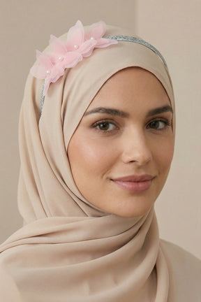 Butterfly Themed Postpartum And Bride Crown & Slippers Set Pink - 919502S