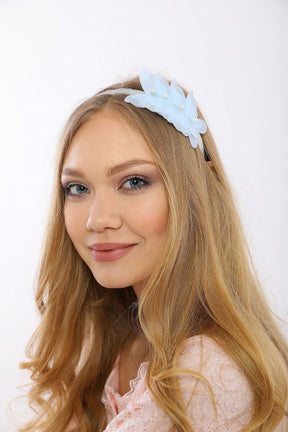 Butterfly Themed Postpartum And Bridal Crown Blue - 9102