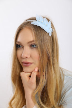 Butterfly Themed Postpartum And Bridal Crown Blue - 9102S