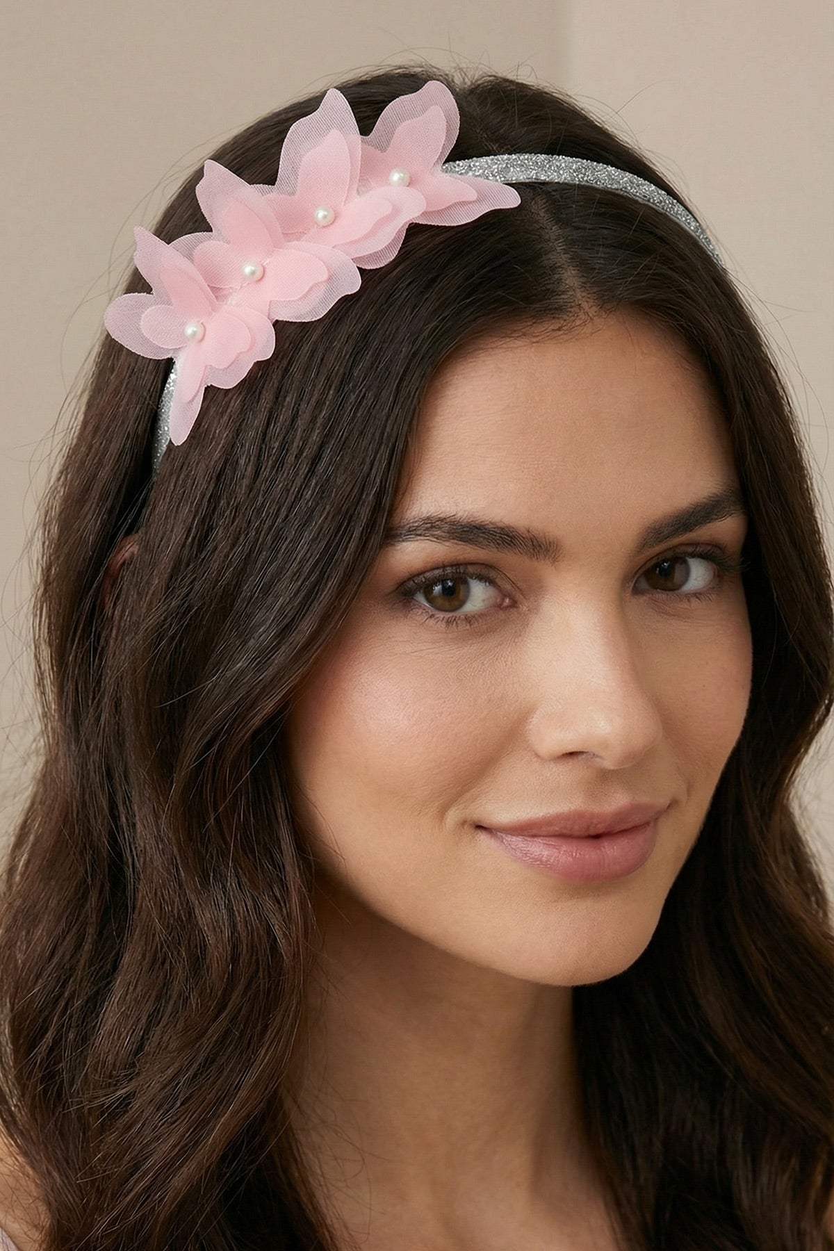 Butterfly Themed Postpartum And Bridal Crown Pink - 9102