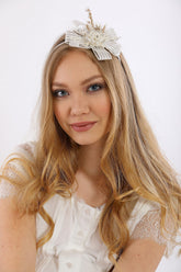 Wheat Blossom Postpartum And Bridal Crown Ecru - 9105