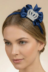 Princess Crown Themed Postpartum And Bridal Crown Navy Blue - 9114