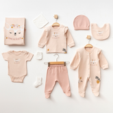 Doe Themed Hospital Outfit 10-Piece Set Newborn Baby Girl Pink (0-6 Months) - A020.10330
