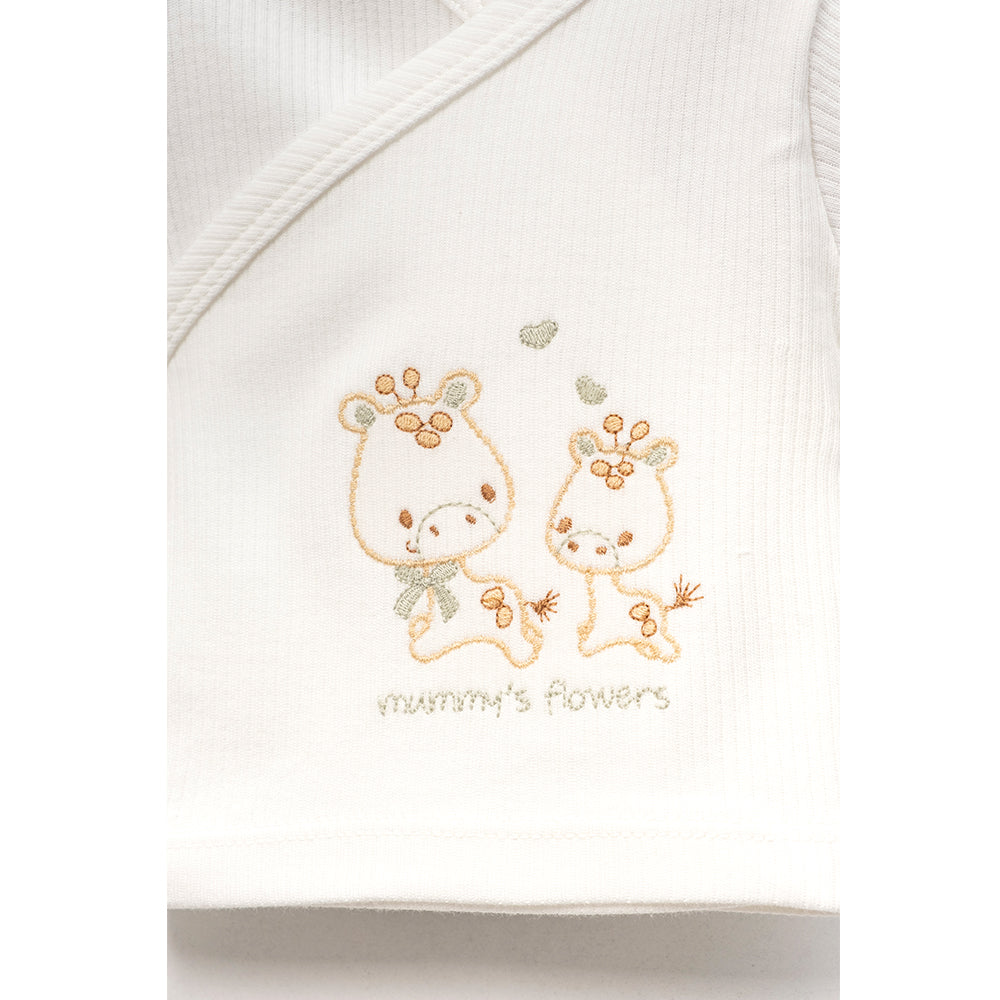 Mommy's Flowers Animal Embroidery Cotton Hospital Outfit 10-Piece Set Newborn Baby Green (0-3 Months) - B047.10144.18
