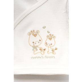 Mommy's Flowers Animal Embroidery Cotton Hospital Outfit 10-Piece Set Newborn Baby Green (0-3 Months) - B047.10144.18