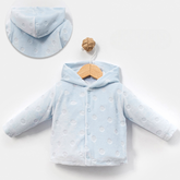 3-Pack Jacquard Velvet Hooded Baby Boy Vests Blue (3-6)(6-9)(9-12) Months - B047.60054.01
