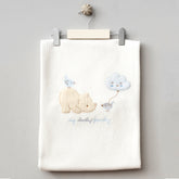 Bear and Chick Themed Quilted Baby Blanket Blue - B047.95099.01