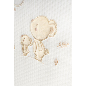 Moon Bear Themed Quilted Baby Blanket Ecru - B047.95103.03