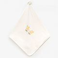 Bunny Duo Embroidery Baby Waffle Blanket Green - B047.95120.18