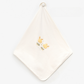 Bunny Duo Embroidery Baby Waffle Blanket Green - B047.95120.18