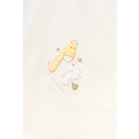 Giraffe & Bear Embroidery Baby Waffle Blanket Green - B047.95121.18