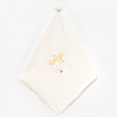 Giraffe & Bear Embroidery Baby Waffle Blanket Green - B047.95121.18