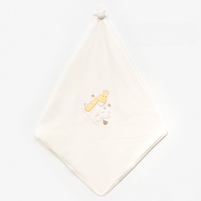 Giraffe & Bear Embroidery Baby Waffle Blanket Green - B047.95121.18