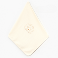 Three Cute Rabbits Embroidery Baby Waffle Blanket Ecru - B047.96000.03