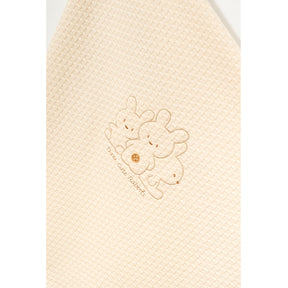 Three Cute Rabbits Embroidery Baby Waffle Blanket Beige - B047.96000.20
