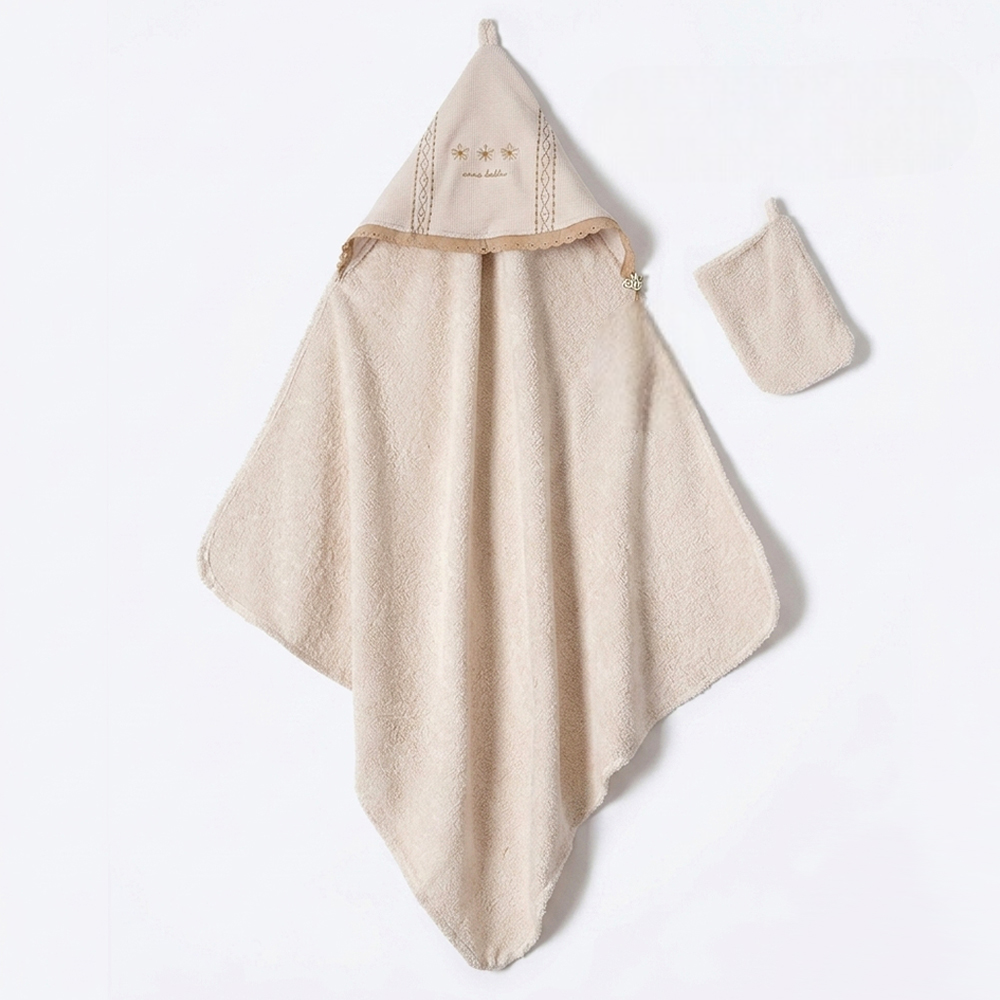 Vintage Themed Baby Towel Beige - BB204.20522.12