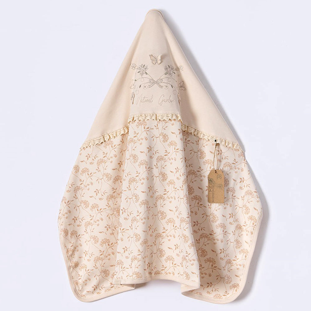 Butterfly Themed Baby Blanket Beige - BB204.2489.12